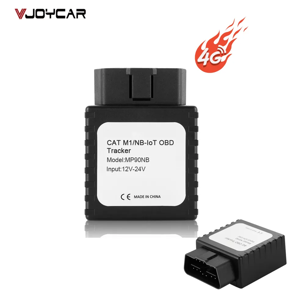 Obd2 Kartu SIM 4G GPS Tracker dengan Diagnostik Fungsi Vjoycar MP90 NB-Banyak LTE Menghemat Daya