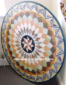 Home <b>Decorative</b> Dining <b>Tables</b>, Marble <b>Table</b> <b>Top</b> - Product Image 1