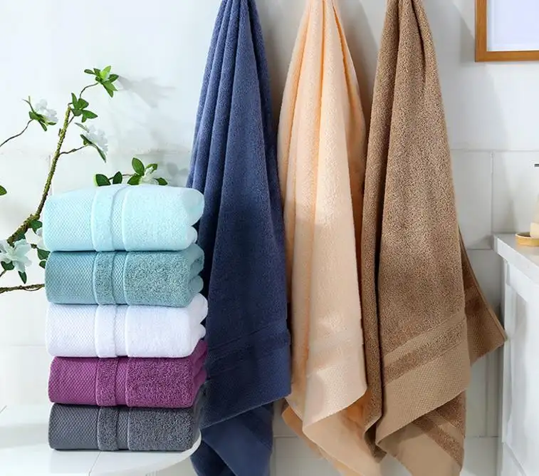 Hotel de alta calidad 100% toallas de baño de algodón hecho en China Baht toallas con diseños personalizados