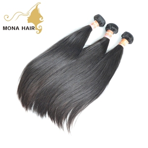 مصنع guangzho شعر عذراء بيروفي خام مستقيم حزمة صبغ بالبخار القوام شعر بيروفي خام - Product Image 1