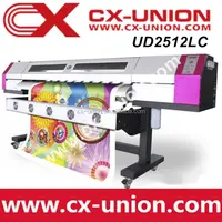 Impresora de base de tinta Ecosolvente con cabezales DX5,Galaxy UD-2512LC plotter