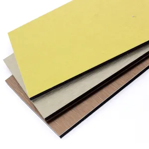 Wood grain laminate aluminum composite panel acp sheet construction material