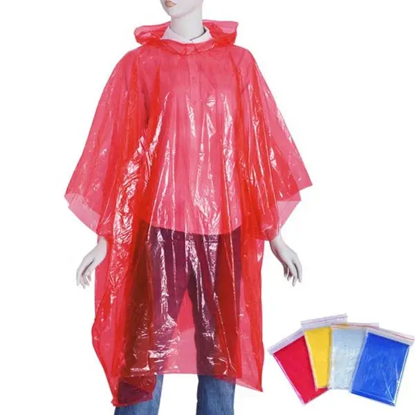 Emergencia impermeable lindo poncho de lluvia para las mujeres