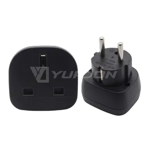 Yuadon new release UK to EU/French power plug adapter travel Adaptor YD-71SA 16A 250V