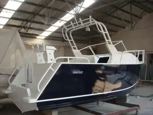 Barco de pesca de alumínio, alta qualidade, 5.8m, marinho, soldado, cabine resistente, barco de pesca, para venda