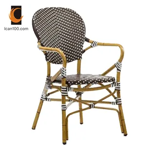 Hoge Temperatuur Weerstand Franse Paris Cafe Restaurant Rotan Bistro Stoel Stoelen