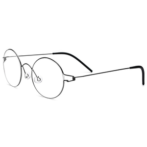 <span class=keywords><strong>Occhiali</strong></span> Senza Viti in Lega di Titanio per Donne, Montatura Ottica Ultraleggera Rotonda per Miopia, <span class=keywords><strong>Occhiali</strong></span> <span class=keywords><strong>da</strong></span> <span class=keywords><strong>Vista</strong></span> Stile Danese e Coreano - Product Image 1