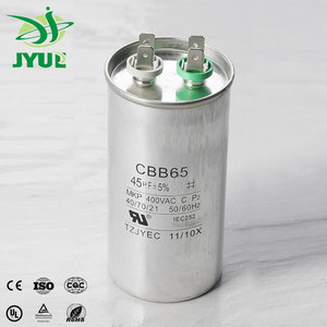 <span class=keywords><strong>Condensateur</strong></span> <span class=keywords><strong>Cbb65</strong></span> 35uf 50uf fourni par l'usine JYUE pour le démarrage et le fonctionnement des pompes à eau, forme ovale et ronde - Product Image 6