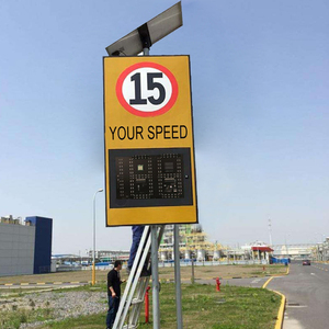 حركة المرور على الطرق الشمسية دوبلر مؤشر سرعة الرادار متر استشعار الحد لافتة عرض LED سرعة الرادار الكاشف - Product Image 2