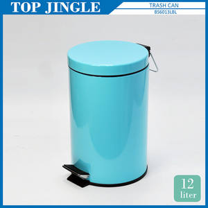 Poubelles en métal bleu de 3 litres - Product Image 2