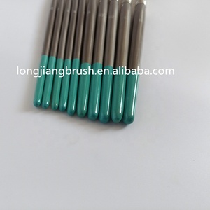 Lot de 10 pinceaux ronds en nylon synthétique avec manche en bois de bouleau et virole en laiton pour la <span class=keywords><strong>peinture</strong></span> à l'aquarelle des enfants à l'école - Product Image 4
