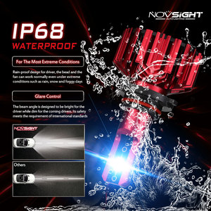 Novsight le Modèle Parfait De <span class=keywords><strong>Poutre</strong></span> 6000 k couleur blanche 10000LM 60 W H4 h7 phare ampoule LED Phare automatique A500-N11 - Product Image 4