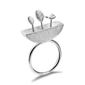 lotus fun Creative My Little Garden handmade silver jewelry fine jewelry for women