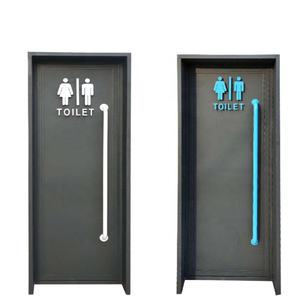 Промышленные чердак металлическая дверь для офиса и ресторана мебель дверь в туалет стальная распашная дверь минимальный объем заказа 1 шт - Product Image 1