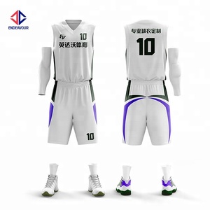 Uniforme de basket-ball de sublimation de nouvelle conception 2017 - Product Image 2