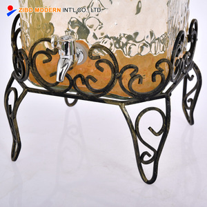 Bán buôn 10 L kính đồ uống Dispenser <span class=keywords><strong>Jar</strong></span> với cơ sở kim loại bằng lò vi ba nhà bếp lưu trữ thực phẩm container in kỹ thuật - Product Image 2