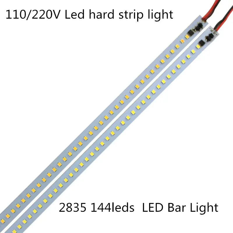 1.2m 16w 220v 6500k led bar licht 2835 aluminium profil led-streifen