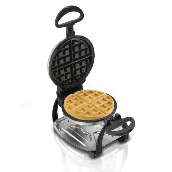 CE GS CB ETL acciaio inossidabile Crisp Flip belga Rotary Waffle Maker