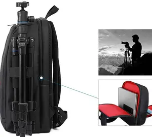 Camera Backpack Waterproof Universal Travel Bag Padded High Capacity Hold Tripod Straps for Canon for Nikon Lens