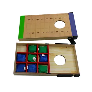 便携式 2 合 1 Cornhole 豆袋投掷游戏和 Tic Tac Toe 游戏为孩子们设置