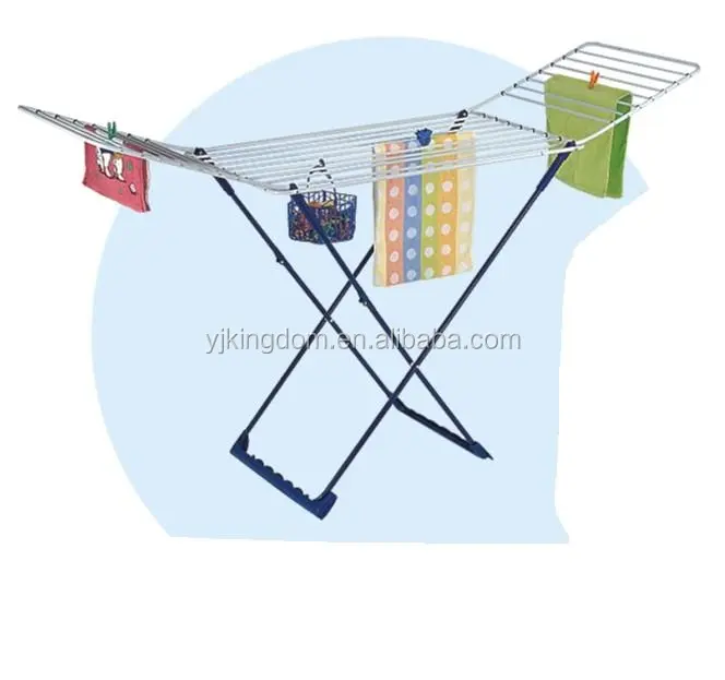 oem 548-19 outdoor clothes drying racks, foldable cloth dryer rack with basket household