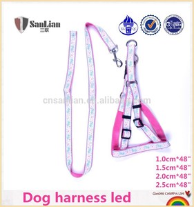 cadena de mosquetón arnés del perro led plomo perro arnés y venta al por mayor - Product Image 1