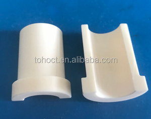 أنبوب سيراميك منحني من الألومينا بنسبة 99% بلون وردي فاتح - Product Image 3