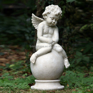 Petites sculptures de jardin <span class=keywords><strong>en</strong></span> <span class=keywords><strong>pierre</strong></span>, anges et chérubins <span class=keywords><strong>en</strong></span> marbre pour la décoration - Product Image 3