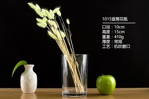 مزهرية زجاجية أسطوانية الشكل عالية الجودة وأنيقة مصنوعة يدويًا - Product Image 3