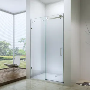 6mm 8mm 10mm tempered glass simple front panel italian shower enclosure