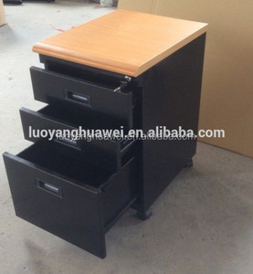 Nhà Văn Phòng <span class=keywords><strong>3</strong></span> Ngăn Kéo Bằng Gỗ Hàng Đầu Thép Di Động Kim Loại Tủ Hồ Sơ - Product Image 3