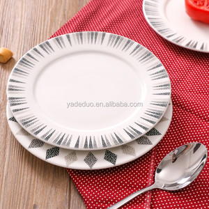 Assiette à gâteau blanche gaufrée en céramique assiette <span class=keywords><strong>rectangulaire</strong></span> en <span class=keywords><strong>porcelaine</strong></span> et plats pour hôtel - Product Image 6