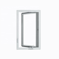 Ventana Abatible de Triple Vidrio con Pantalla Magnética, Aislamiento Acústico y Térmico, Estándar Europeo/Australiano, Ventana Antitormentas de PVC