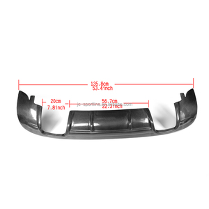 S estilo Carbon Fiber Rear Lip con Quad tubo de <span class=keywords><strong>escape</strong></span> de doble salida para <span class=keywords><strong>Audi</strong></span> <span class=keywords><strong>A3</strong></span> 2008-2012 - Product Image 6