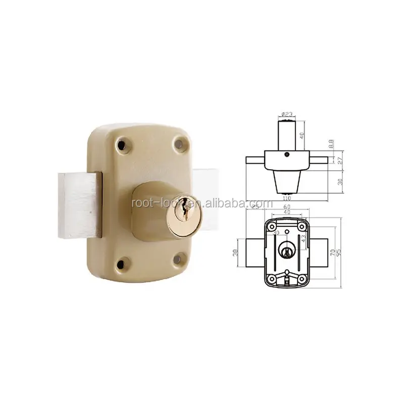 758 High Quality rim lock security locks hot sale in france market