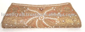 Nouvelle Pochette de Soirée de Luxe en Satin, Sac à Main Élégant et Tendance pour Femme, Personnalisé Lowellcraft de Delhi - Product Image 2