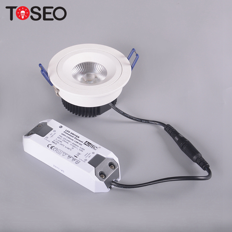 Round 92mm Dimmable LED Downlights 10 Wattage For Meeting Room