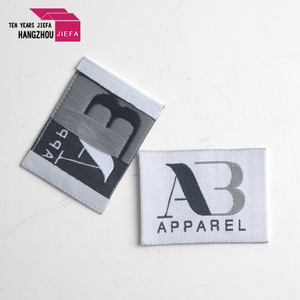 Bán buôn giá rẻ tùy chỉnh tên tag may quần áo dệt nhãn - Product Image 6