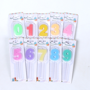 Fábrica al <span class=keywords><strong>por</strong></span> <span class=keywords><strong>mayor</strong></span> colorido cumpleaños número <span class=keywords><strong>velas</strong></span> 0 a 9 pastel decoración vela - Product Image 1