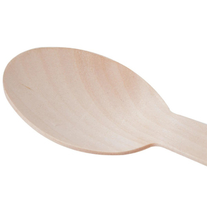 Precio de fábrica Cuchara de madera desechable biodegradable para acampar Hotel comestible - Product Image 3