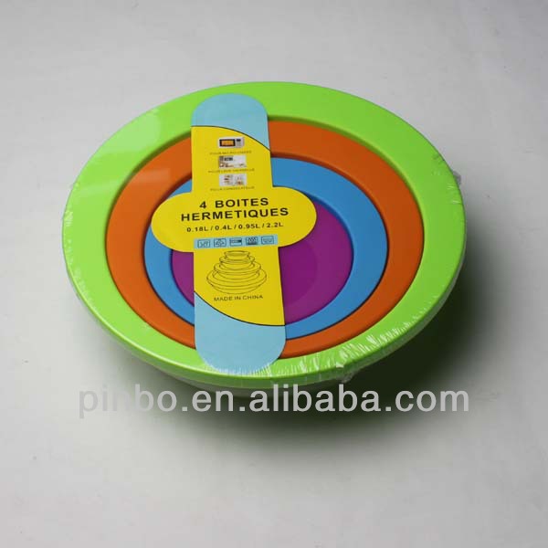 透明な丸いプラスチック製の密閉食品保存容器（蓋付き）| Alibaba.com