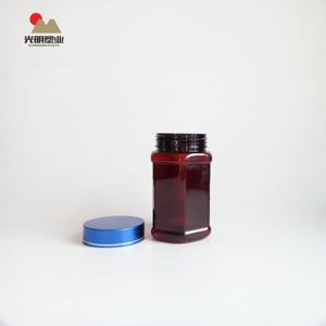 הרישום החדש 250ml גלולת רפואה בקבוקי חום תוסף ויטמין בקבוק PET בקבוק עם מכסה בורג - Product Image 4