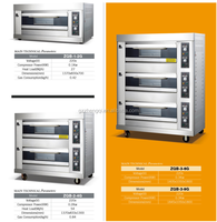 (ZQB-3-6G) Fours à pain automatiques commerciaux, fours à pain au gaz et électriques, machines de boulangerie pour la fabrication du pain