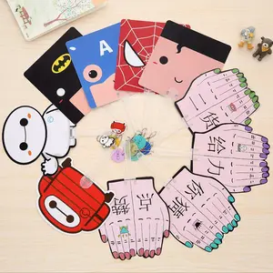 Funny customized promotion portability cartoon plastic cartoon mini fan