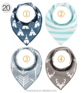 Réversible Coton <span class=keywords><strong>Bandana</strong></span> Bébé <span class=keywords><strong>Dentition</strong></span> Bavoirs - Product Image 5