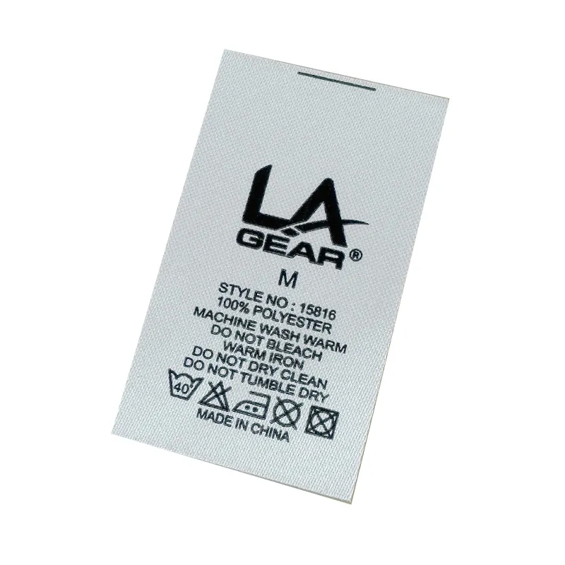 Printed Washing Nylon care label