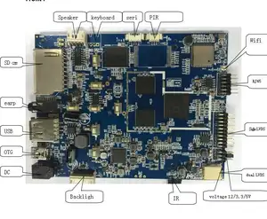 Allwinner A33 quad core 1.8GHZ מעבד אנדרואיד lcd בקר לוח עבור אנדרואיד tablet תומך מצלמה