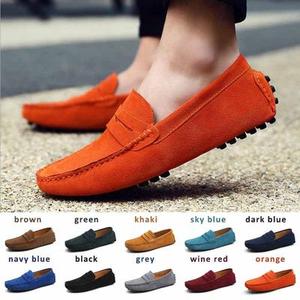 Nieuwe Mode Heren Schoenen Casual Mode Erwten Schoenen Pu Leren Mannen Loafers Mocassins Slip Op Wandelstijl Schoenen