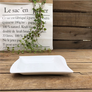 <span class=keywords><strong>Piatti</strong></span> <span class=keywords><strong>Quadrati</strong></span> in Ceramica Bianca per Catering, Vendita all'Ingrosso, Economici, per Ristoranti e Uso Domestico - Product Image 6