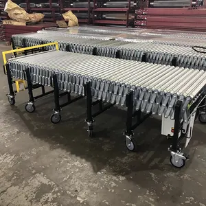 Factory Directly Sales Portable Flexible Extendable Gravity Electric Roller Conveyor Transportador For Warehouse